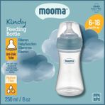 Mooma Kindy Antikolik PP Biberon 250ml 6-18 Ay Orta Akış - Bowl Blue - 250 ml - Pastel Mavi