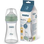 MOOMA Neutra Antikolik Tritan Biberon 250 ml 6-18 Ay (Orta Akış) - Çağla - Yeşil