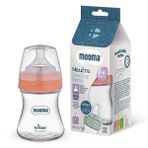 Mooma Neutra Tritan Biberon 150 ml 0-6 Ay (Yavaş Akış) - Mercan Pembe