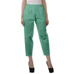 Moomaya Kurti Elastik Bel Dar Kesim Deniz Yeşili Kadın Pantolon