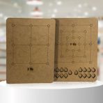 Moon Beavers 3 Taş ve 9 Taş Eğitici Öğretici Geliştirici Boyanabilir Okula (Matematik) Katkı Sağlayan Ahşap Sağlıklı Zeka Oyuncağı - Renkli