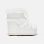 Moon Boot MB Icon Low Nylon Beyaz Kadın Kar Botu Kısa Topuklu Konforlu Tasarım ile Şık Görünüm