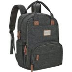 moon Kary Me Dark Grey Şık Bebek Bakım Çantası Sırt Tipi 42X30X16 cm - Antrasit - Gri