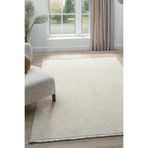 Moon Krem Halı Bukleli Yumuşak Dokulu İskandinav Dokuma Halı Salon Halısı 13820A Krem 100 x 300
