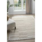 Moon Krem Vizon Halı Bukleli Yumuşak Dokulu İskandinav Dokuma Halı Salon Halısı 13830A Krem Vizon 80 x 150