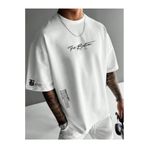 MOONBULL Erkek The Boston Baskılı Oversize T-shirt