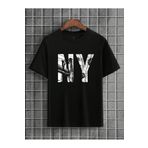 MOONBULL Unisex NY Brooklyn Baskılı Oversize T-shirt
