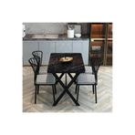 MOONCAPELLA 4 Sandalye 1 Masa Takımı Mutfak Masası Sandalye 70x110 cm Masa