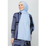 Mooncorn Bebek Mavisi Piliseli Bambu Şal