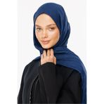 Mooncorn Lacivert Bambu Jakar Şal