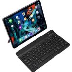 Moonix Mini Bluetooth Kablosuz Şarjlı Pilli Slim Rubber Klavye 7 Inç 20X12 cm
