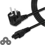 Moonkip 1.5 m Yonca Power Laptop Adaptörü Elektrik Priz Arası Power Kablosu