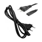 Moonkip Teyp Fişi - Notebook Adaptör Power Kablosu 2 Pin - 1.5 Metre -Power Güç Elektrik Kablosu Playstation 3 Uyumlu - Siyah