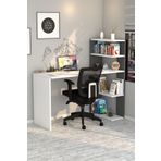 Moonlife Antrasit Çınar Kitaplıklı Çalışma Masası