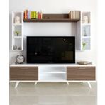 Moonlife Beyaz Ceviz İstanbul Dolaplı Tv Ünitesi