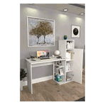 Moonlife Diamond Dolaplı Beyaz Çalışma Masası