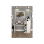 Moonlife Diamond Dolaplı Çalışma Masası Beyaz - 122 x 45 x 120