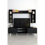 Moonlife Istanbul Dolaplı Tv Ünitesi 1 Siyah