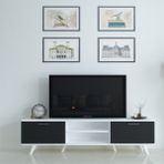 Moonlife Istanbul Tv Ünitesi Beyaz Siyah - Beyaz - Siyah