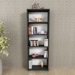 Moonlife MNLFDK027 Siyah 5 Raflı Kitaplık