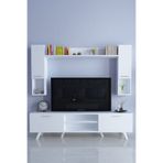 Moonlife Mobilya İstanbul Dolaplı Kapaklı Tv Ünitesi Beyaz