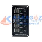 MOONLIGHT DİKEY 5'Lİ SWITCH PANEL SİGORTALI