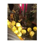 Moonlight Işıklı Toplar Montessori Dekor Aydınlatma 3 Metre 20 Işıklı Toplar Bej Seri