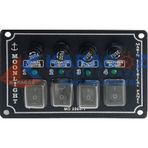 MOONLIGHT YATAY 4'LÜ SWITCH PANEL SİGORTALI