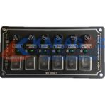 MOONLIGHT YATAY 6'LI SWITCH PANEL SİGORTALI