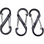 Moonparacord Karabina S Model Kanca 5 Adet - Siyah