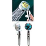 Moonshop 360 Derece Dönebilen Turbo Pervaneli Duş Başlığı Su Tasarruflu ABS Malzeme ile Ergonomik Kullanım