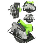 MOONSHOP 4500 Watt Lazerli Bakir Sargili Metal Şanzuman Sunta Kesme Daire Testere Makinesi 185 Mm..