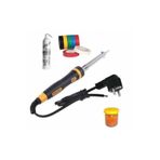 MOONSHOP 60 Watt Leyim Seti Topraklı Kaliteli Lehim Tabanca Tüp Set Kalem Havya Makinesi 4 Parça Tamir Set