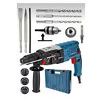 Moonshop Alman Seri 3000W Celik Sanzuman Bakir Sargili 2-28 Kirici Delici Hilti Matkap 5 Adet Uc
