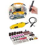 Moonshop Ibeltech Emsa Gravür Oyma Makinesi Dremel Taşlama Zımpara Kesme Seti 211 Parça+hortumlu
