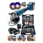 MOONSHOP Kömürsüz Şarzlı Avuç Taşlama 125mm 48v 5ah Li-on Kömürsüz Motor Şarjlı Spral-