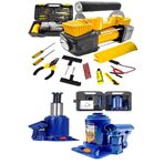 Moonshop Lastik Hava Kompresörü Ve 2 Ton Şişe Aaraba Oto Krikosu Muhteşem Set...
