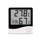 Moonshop Oda Termometre Higrometre Hava Istasyonu Sicaklik Nem Olcer Lcd Saat Kampanyali Fiyat