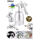 Moonshop Pro Alman Seri Havalı Alttan Depolu Boya Tabancası 18 Mm Basınç Ayarlı Havalı Boya Tabancası
