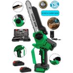 Moonshop Pro Seri 128DXF Çift Akü Otomatik Yağlamalı El Testeresi Ağaç Odun Dal Kesme Budama Testeresi.