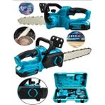 Moonshop Pro Seri 45 cm Dal Ağaç Bıçkı Kesme Motoru Çift Akülü Testere Makinesi Bakır Sargılı