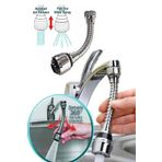 MOONSHOP Turbo Flex Plastik Hortumlu Esnek Ayarlanabilir Musluk Başlığı 2 Aşamalı