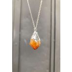Moonstar Jewelry Sitrin Taşı Işlenmemiş Ham Doğal Taş Kolye TYC0062247126322
