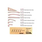 Moonstar Taba Plastik Riga Cetvel Takım (7 Parça Kutulu)