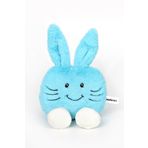Moontoys Çocuk Sevimli Emoji Peluş Tavşan Yastık Uyku Arkadaşı Mavi 35 cm