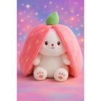 Moontoys Pelüş Fermuarlı Çilek Tavşan 40 Cm 1 Adet Fiyatıdır Pembe