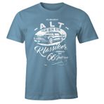 MoonWorks Erkek doğum günü için tişört Ich Bin nicht alt Ich Bin ein Klassiker Auto Retro Oldtimer söz 30-90 Jahre, 66 Mavi (Stone Blue), XL