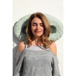 MOONZY Minimalist & Cozy Oval Çift Delikli Kulak Koruyucu Yastık – Yatan Hasta & Piercing Destek Yastığı - 26 x 52 x 8 cm