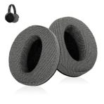 Moorle HD 450BT için yedek kulak yastığı, Sennheiser HD 4.50BT, HD 485, HD 4.40BT kulaklık ile uyumlu, 1 çift gri yedek kulak yastığı, protein deri ve hafızalı köpüklü kulaklık