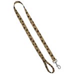 Moose Pet Wear Deluxe Köpek Tasma - Desenli Ağır İş Evcil Hayvan Tasma Kayışları, ABD'de Üretilmiştir - 3,5 cm x 4 Feet, Yavru Pati Taba Üzerine Siyah